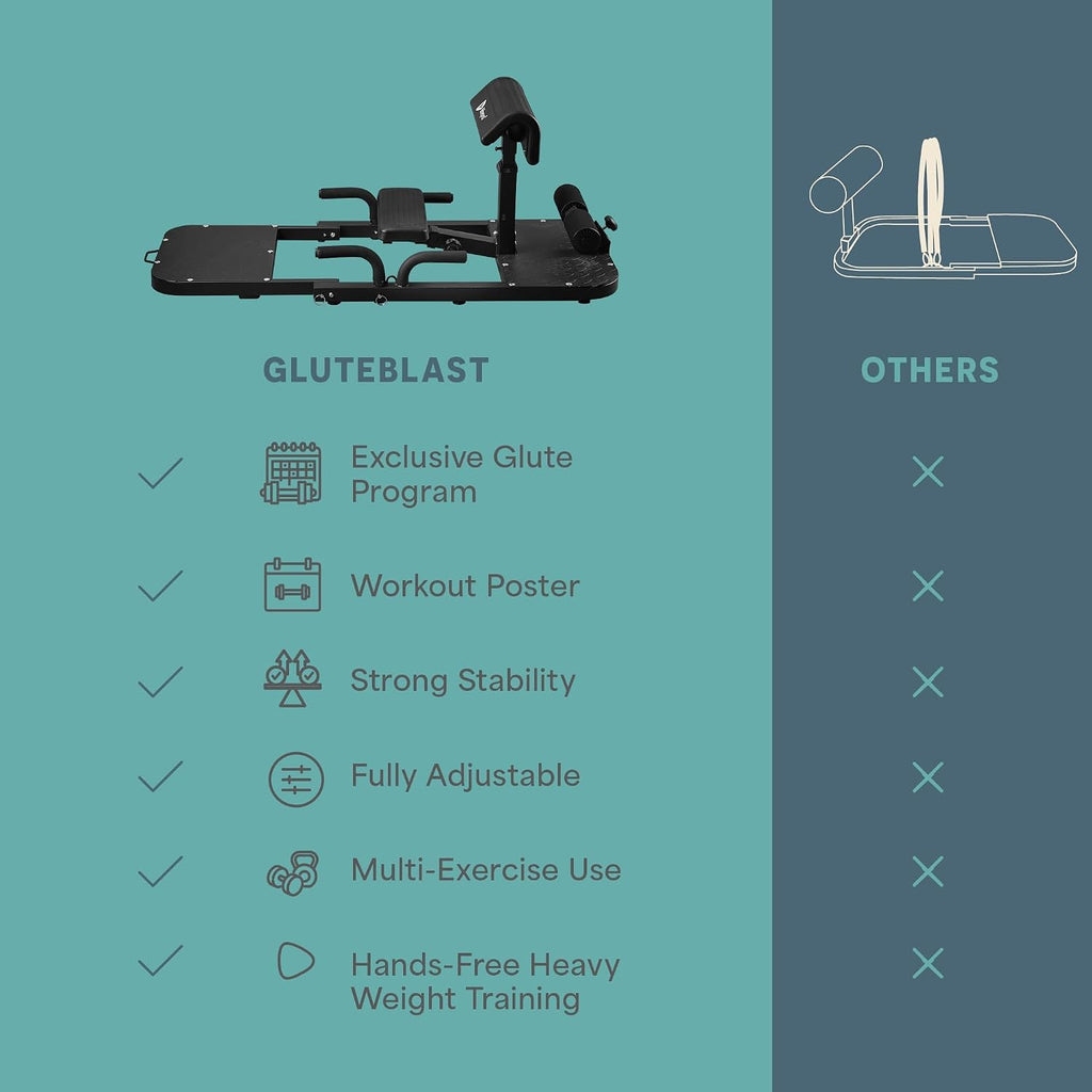 Foldable Home Glute Thrust Bench