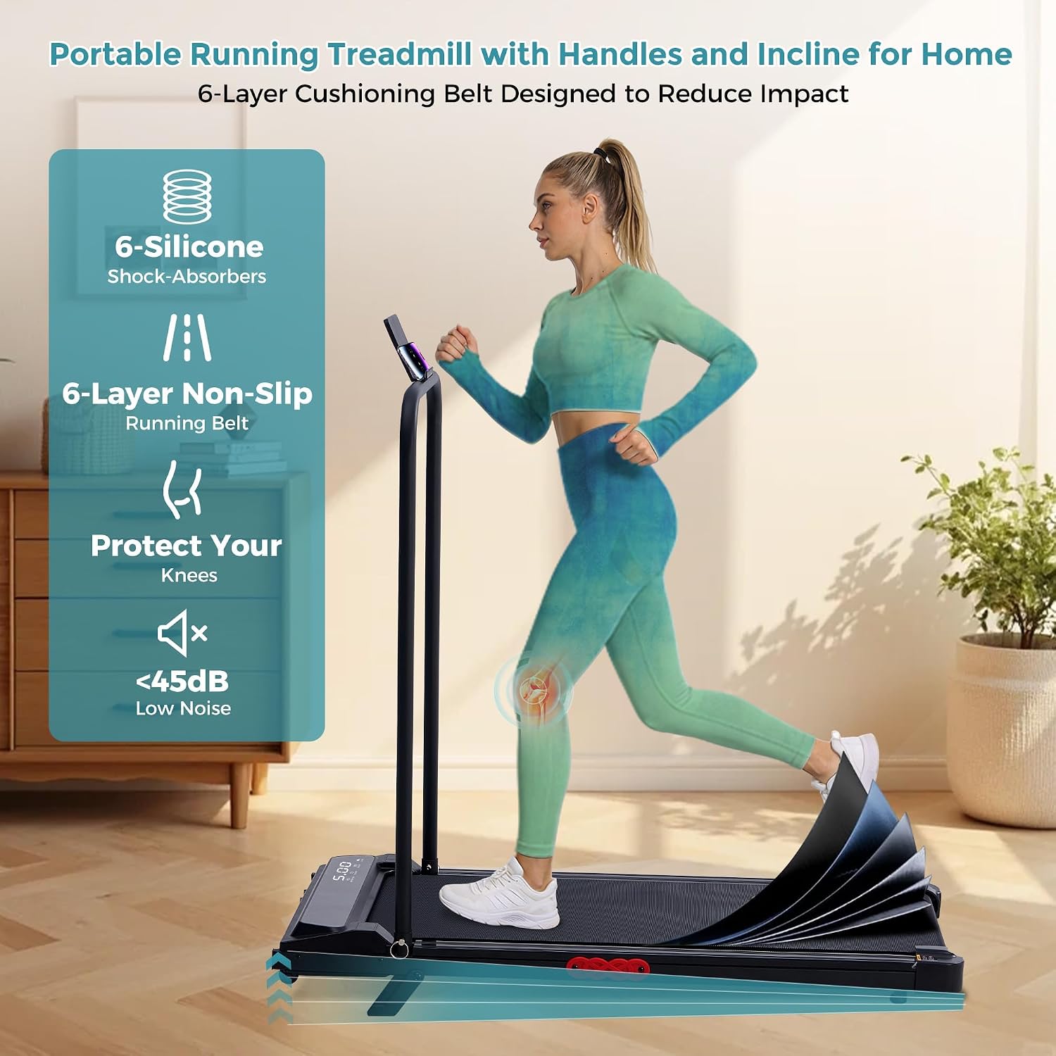 Compact Home Treadmill for Women